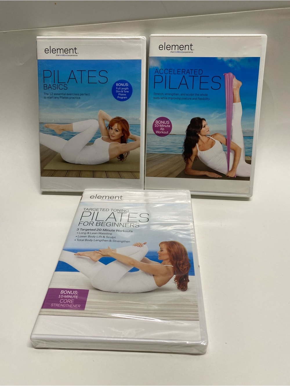 * element exercise DVD Pilates basics for beginners & accelerated